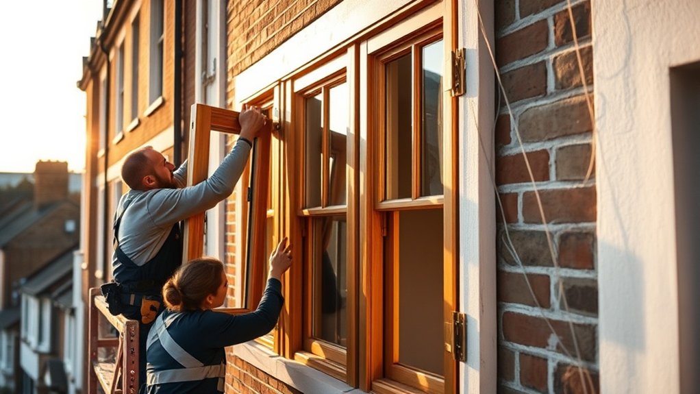 Wooden Window Installation Stratford